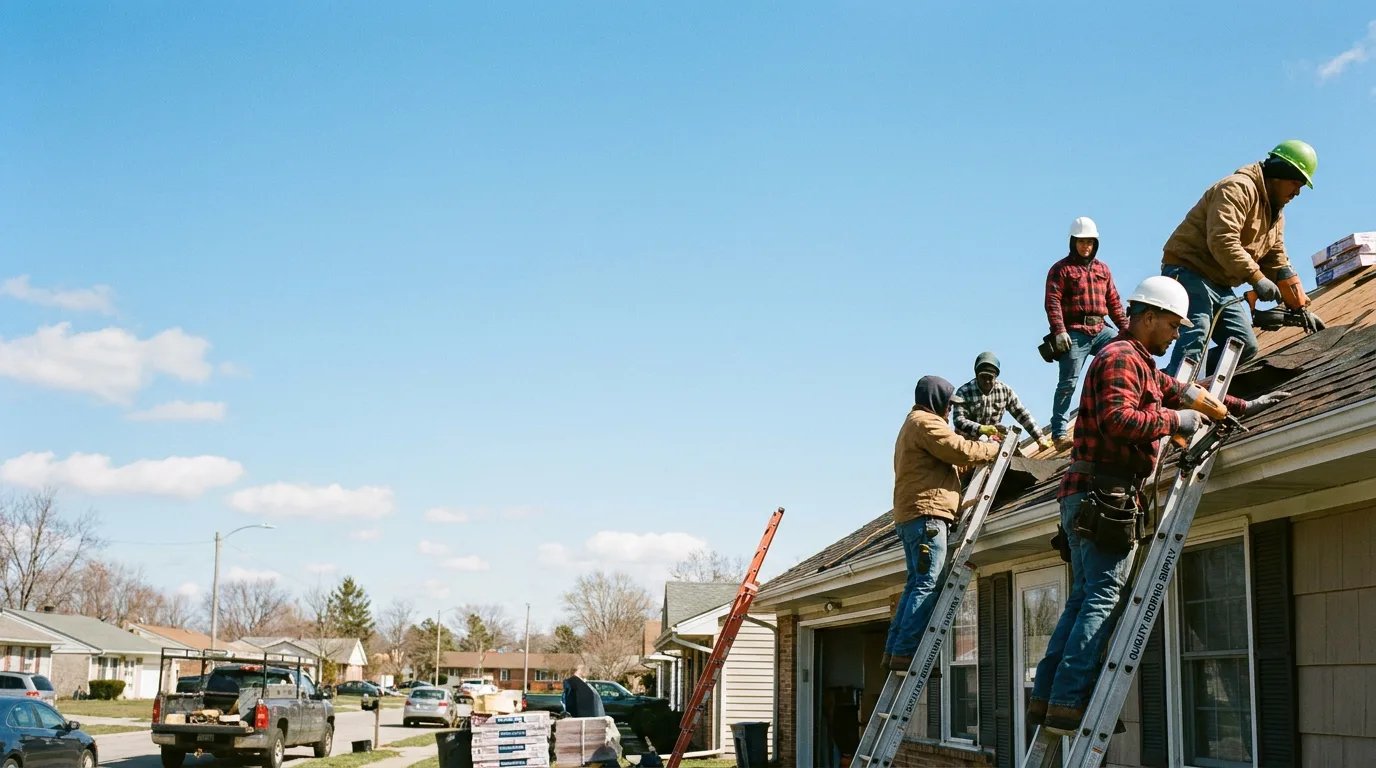 Roofing in Cantrall, IL near me